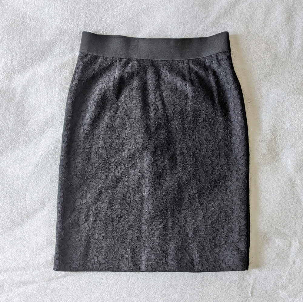 Alfani Black Lace Pencil Skirt